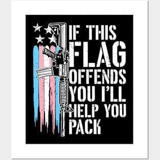 If This Flag Offends You I’ll Help You Pack Transgender Flag Posters and Art